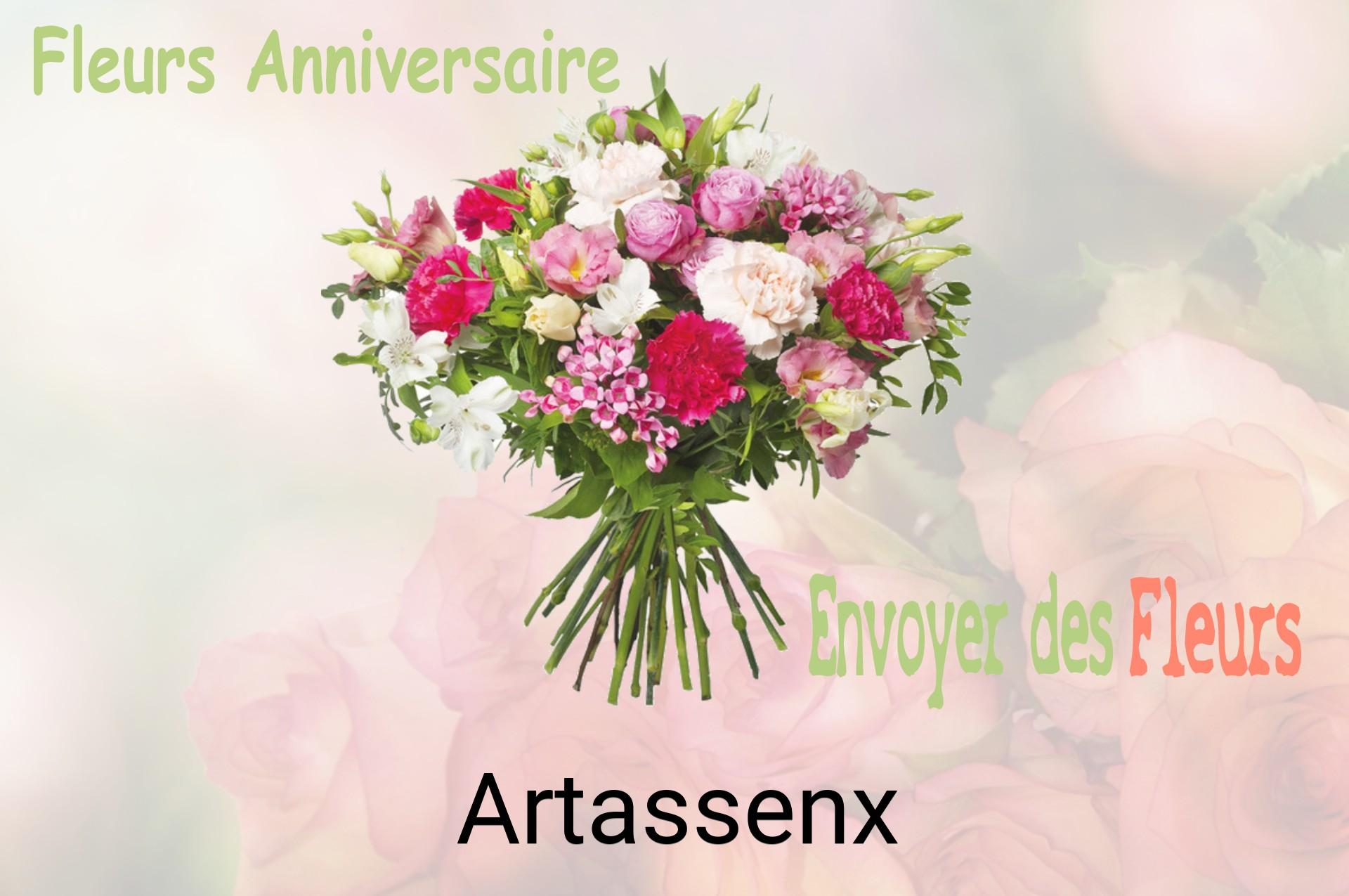 Bouquet de fleurs d’anniversaire livré à Artassenx