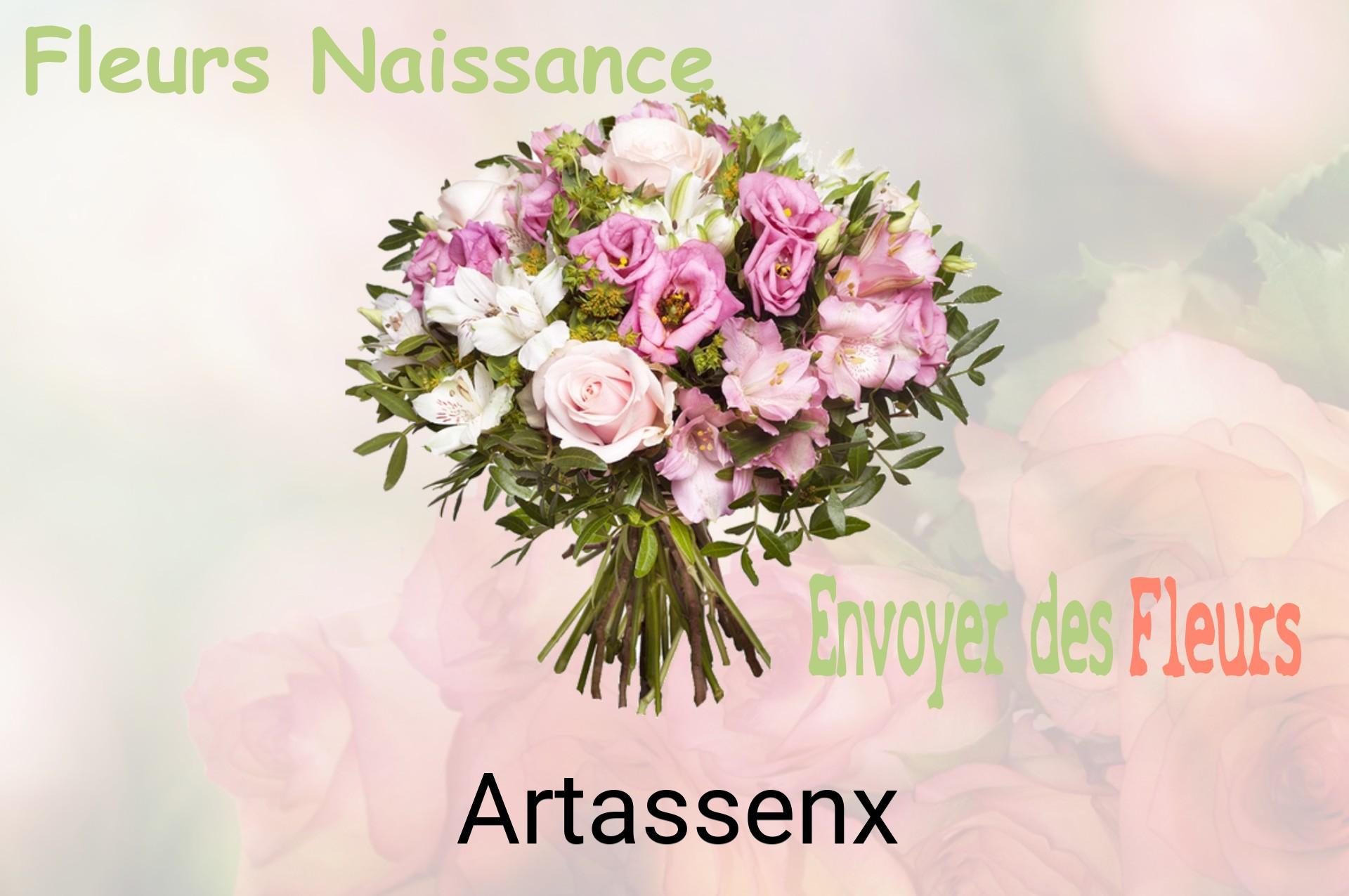 Bouquet de fleurs de naissance livré à Artassenx
